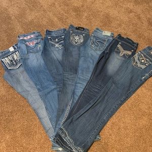7 seven pairs of size 28 jeans